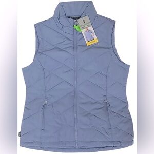 Women’s Free Country Free cycle zip quilted vest New puffer X Small Teen blue